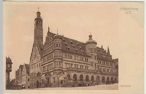 (32691) AK Rothenburg o.d.Tauber, Rathaus, vor 1945