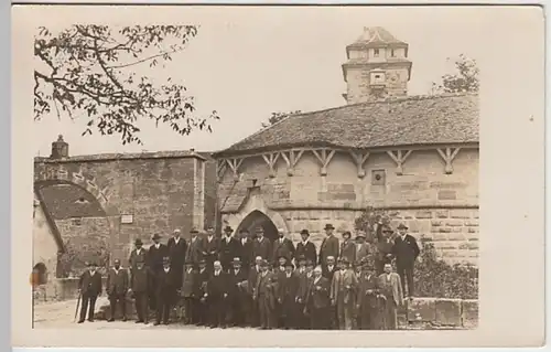 (27268) Foto AK Rothenburg ob der Tauber, Personen vor Spitalbastei, vor 1945