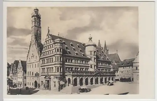 (21330) Foto AK Rothenburg ob der Tauber, Rathaus, vor 1945