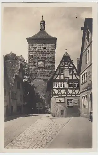 (21329) Foto AK Rothenburg ob der Tauber, Siebersturm, vor 1945