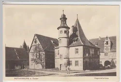 (15940) AK Rothenburg ob der Tauber, Hegereiterhaus, vor 1945