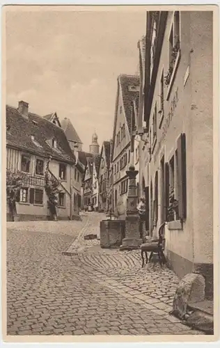 (15799) AK Rothenburg ob der Tauber, Straßenansicht, Feldpost 1915