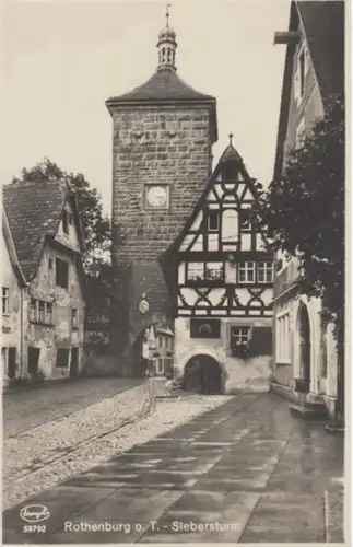 (1508) Foto AK Rothenburg ob der Tauber, Siebersturm vor 1945