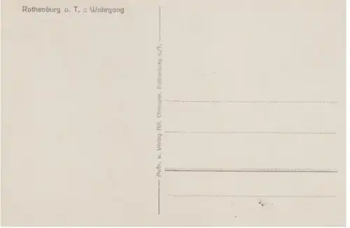 (1458) Foto AK Rothenburg ob der Tauber, Wehrgang vor 1945