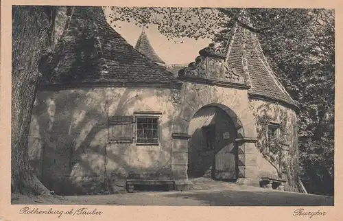 (107746) AK Rothenburg ob der Tauber, Burgtor, vor 1945