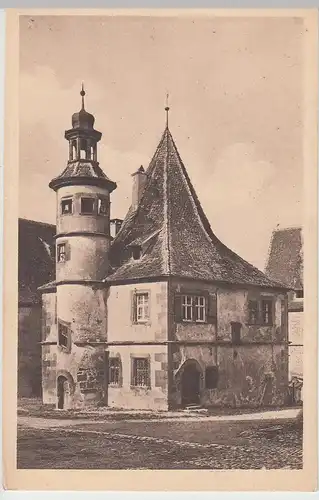 (106083) AK Rothenburg ob der Tauber, Hegereiterhaus, vor 1945