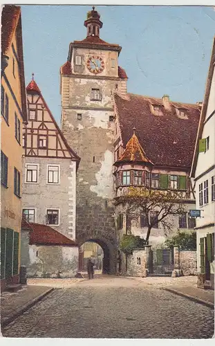 (106081) AK Rothenburg ob der Tauber, Weißer Turm, Judentanzhaus 1912