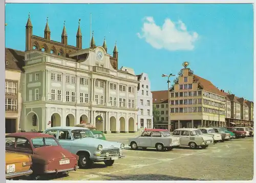 (99654) AK Rostock, Rathaus und Haus Sonne, 1977