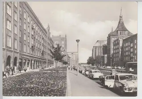 (86587) Foto AK Rostock, Lange Straße 1966