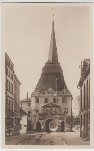 (103715) Foto AK Rostock, Steintor, Stadtseite 1925