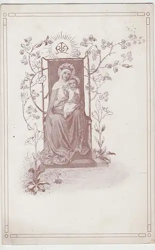 (110272) Künstler AK Maria mit dem Kinde, Kongregationskarte, Wien 1914