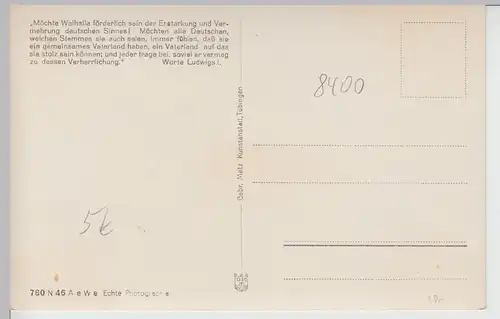 (98221) Foto AK Regensburg, Inneres der Walhalla, vor 1945