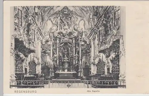 (98219) AK Regensburg, Alte Kapelle Inneres, vor 1905