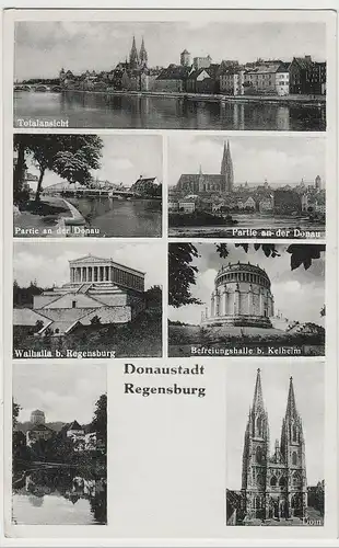 (79502) AK Regensburg, Mehrbildkarte, 1939