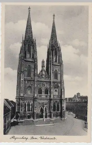 (54169) AK Regensburg, Dom, Vorderseite, vor 1945