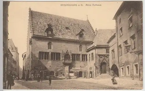 (41605) AK Regensburg, Altes Rathaus, vor 1945