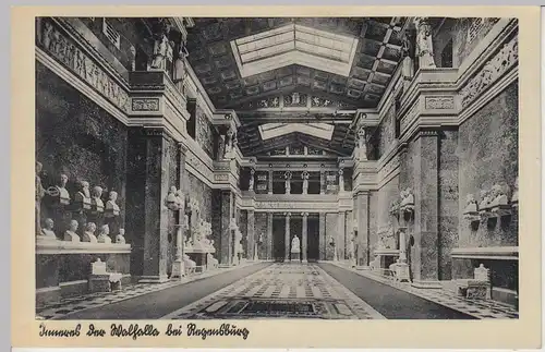 (107253) AK Inneres der Walhalla bei Regensburg, 1940