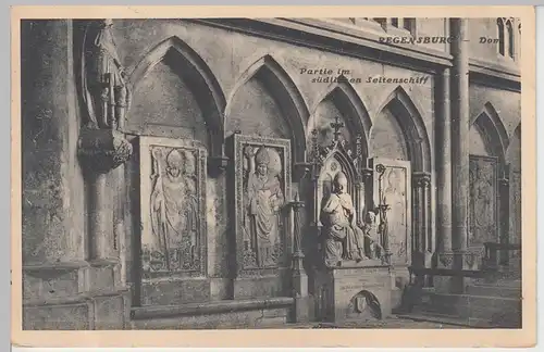 (104395) AK Regensburg, Dom Seitenschiff, 1910