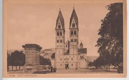 (98082) AK Koblenz, Basilika St. Kastor, vor 1945
