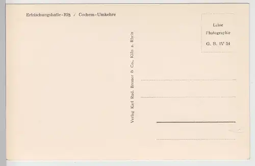 (97691) Foto AK Cochem, Panorama mit Reichsburg, vor 1945