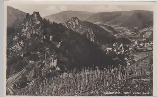 (97494) Foto AK Ahrtal, Altenahr, Weißes Kreuz, Sonderstempel 1929