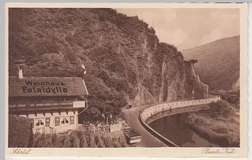 (97480) AK Ahrtal, Bunte Kuh, Weinhaus Felsidylle, vor 1945