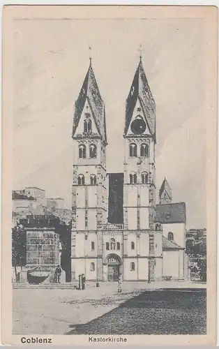 (96052) AK Koblenz, Kastorkirche, vor 1945
