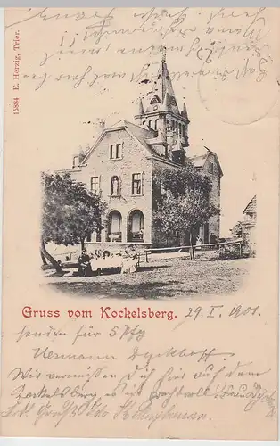 (95788) AK Gruss vom Kockelsberg, Berghotel 1901