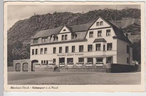 (95466) Foto AK Hatzenport, Weinhaus Dötsch, 1954