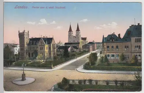 (95048) AK Landau, Pfalz, Südring, Stadtpfarrkirche St. Maria 1915