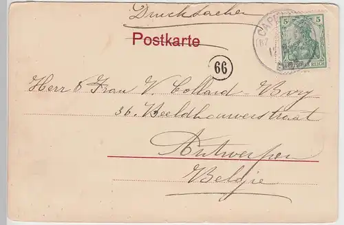 (94851) AK Gruss aus Stolzenfels, 1902