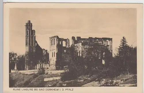 (94776) AK Bad Dürkheim, Klosterruine Limburg, 1920