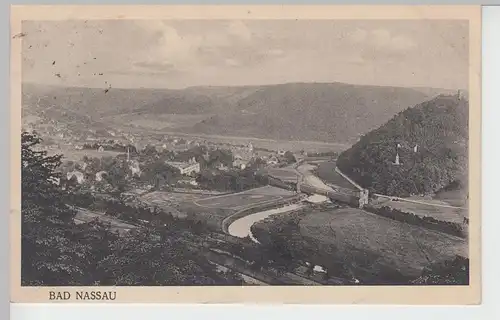 (91489) AK Nassau, Lahn, Panorama 1927