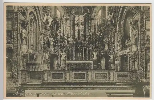 (90266) AK Arenberg, Koblenz, Pfarrkirche St. Nikolaus, Altar 1929