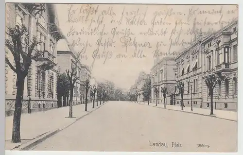 (84714) AK Landau i.d. Pfalz, Südring 1914