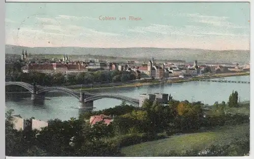 (8425) AK Koblenz, Panorama 1908