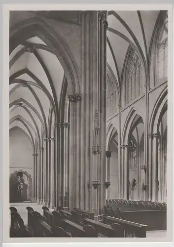 (83166) Foto AK Oppenheim, Rhein, Katharinenkirche, Langhaus 1951