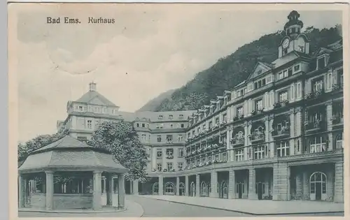 (81723) AK Bad Ems, Kurhaus, 1927