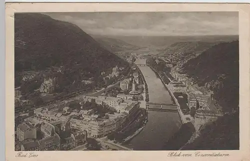 (81722) AK Bad Ems, Blick vom Concordiaturm, 1924