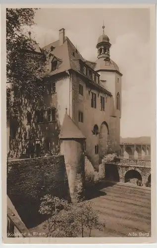 (80276) Foto AK Koblenz, Alte Burg, 1931