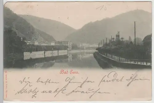 (79838) AK Bad Ems, Lahnpartie 1902