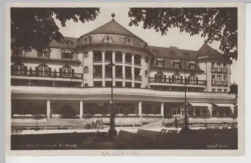 (79807) Foto AK Bad Kreuznach, Kurhaus, 1927