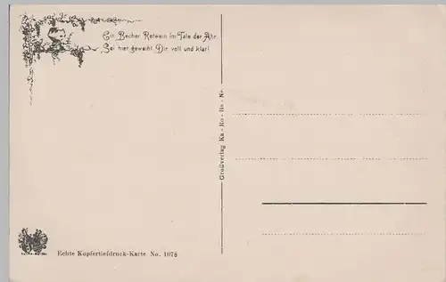 (79334) AK Ahrtal, Altenahr, Burg Kreuzberg, vor 1945