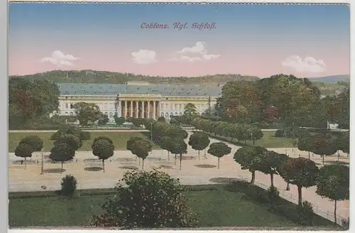 (78858) AK Koblenz, Kgl. Schloss, vor 1920