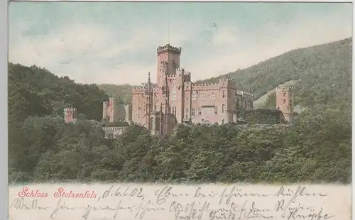 (78480) AK Koblenz, Schloss Stolzenfels 1902