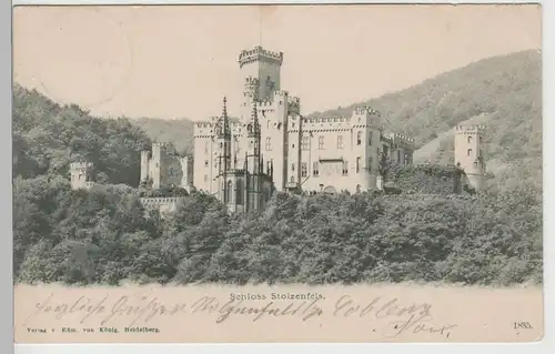 (78479) AK Koblenz, Schloss Stolzenfels 1903