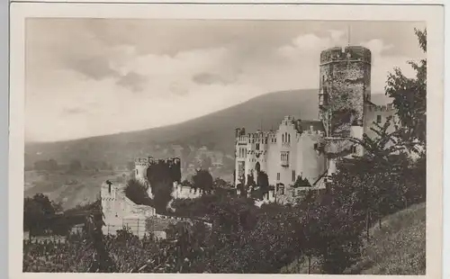 (78438) Foto AK Oberlahnstein, Burg Lahneck, vor 1945