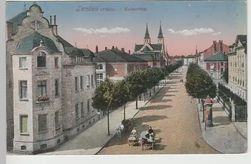 (78077) AK Landau in der Pfalz, Kaiserring, vor 1920
