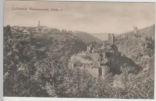 (75895) AK Manderscheid, Eifel, Manderscheider Burgen, vor 1945