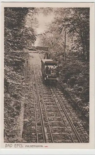 (75634) AK Bad Ems, Malbergbahn, vor 1945